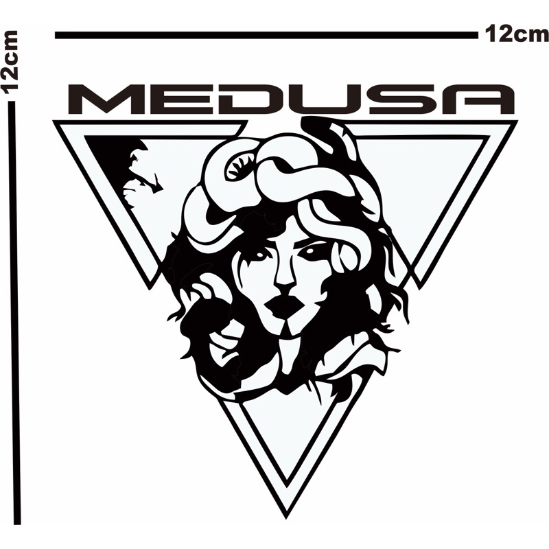 Jual Stiker sticker cutting Logo medusa Cocok untuk motor dan mobil dll ...