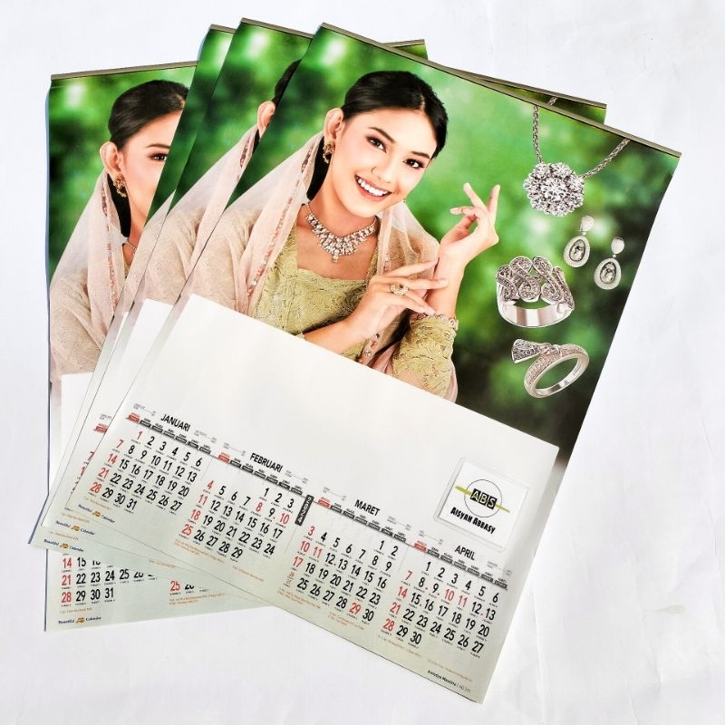 Jual Kalender 2024 Artis Perhiasan Ao 231 Catur Wulan 3 Lembar 4 Bulanan Shopee Indonesia 