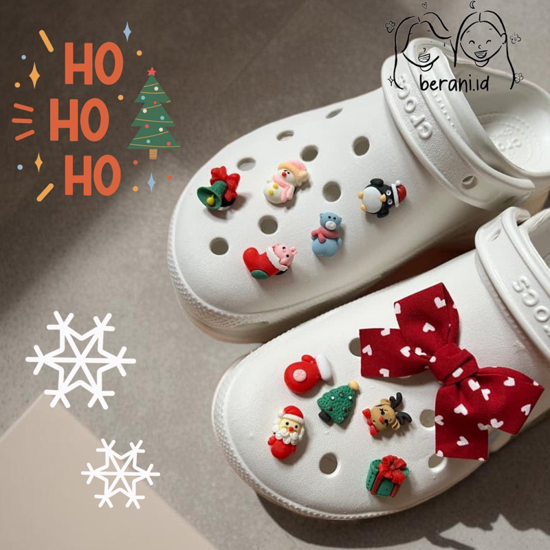 Jual Jibbitz Christmas Edition / Pin Sendal / Jibbitz Cr0cs (1 PCS