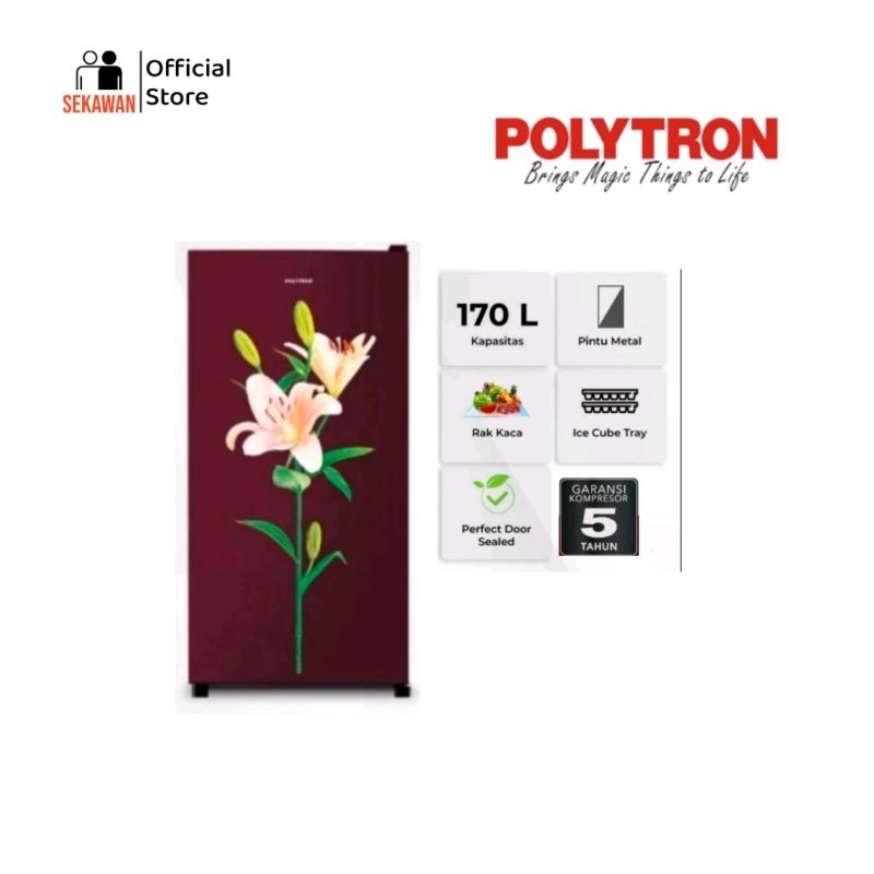 Jual kulkas Polytron 1 pintu PRB 177 | Shopee Indonesia