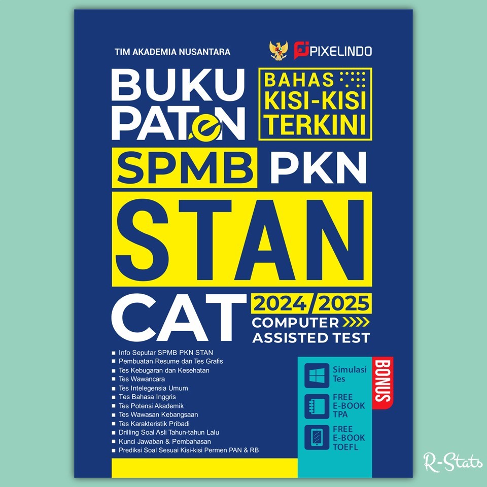 Jual RStats Buku STAN 2024 2025 Latihan Soal dan Pembahasan Ujian Tes