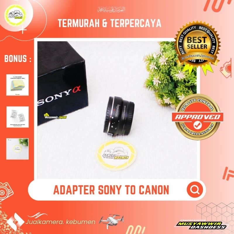 Jual Adapter Mount Commlite Sony To Canon Adapter Sony To Canon