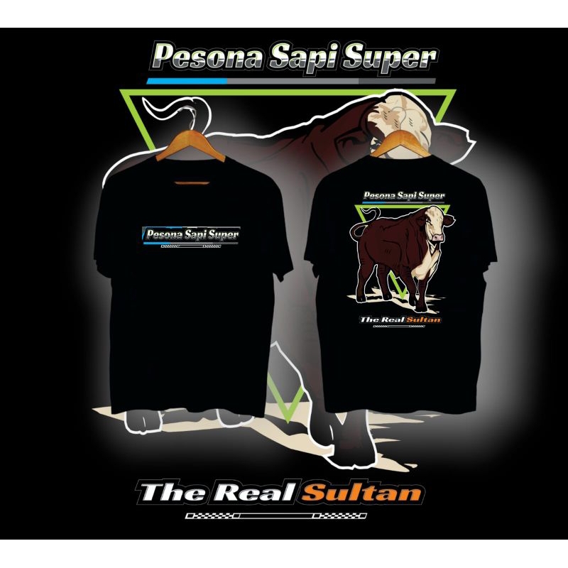 Jual Kaos pesona sapi super the real sultan kaos gambar sapi | Shopee