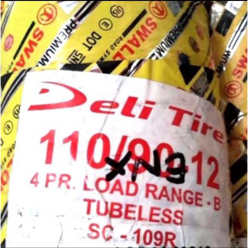 Jual BAN R12 RING 12 UKURAN 110/90-12 110 90 12 TUBELESS SWALLOW ...