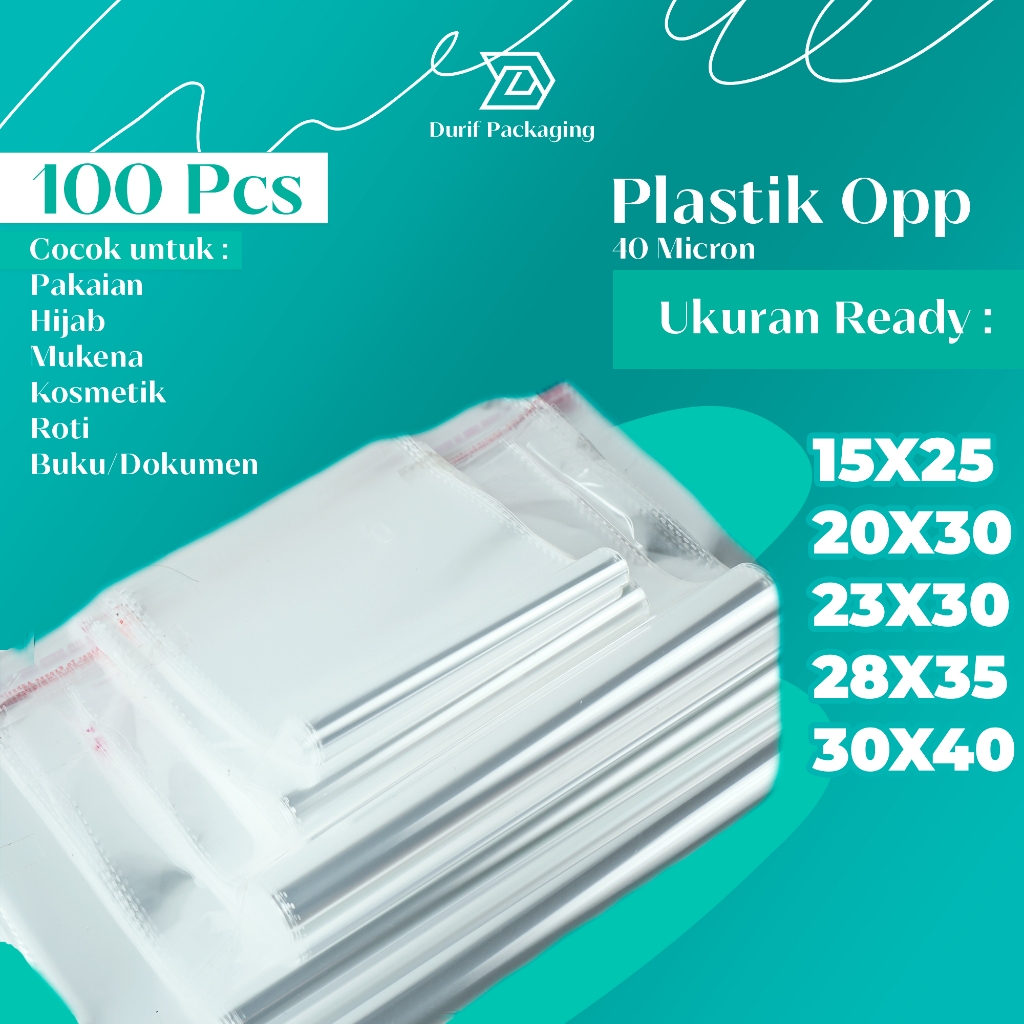 Jual Plastik Opp Lem Plastik Hijab Kemasan Baju 40 Micron Shopee Indonesia 9989