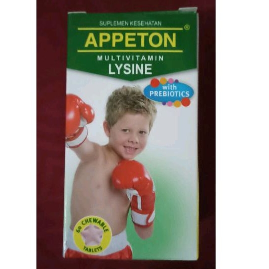 Jual Appeton multivitamin lysine chewable tablet isi 60 Shopee Indonesia