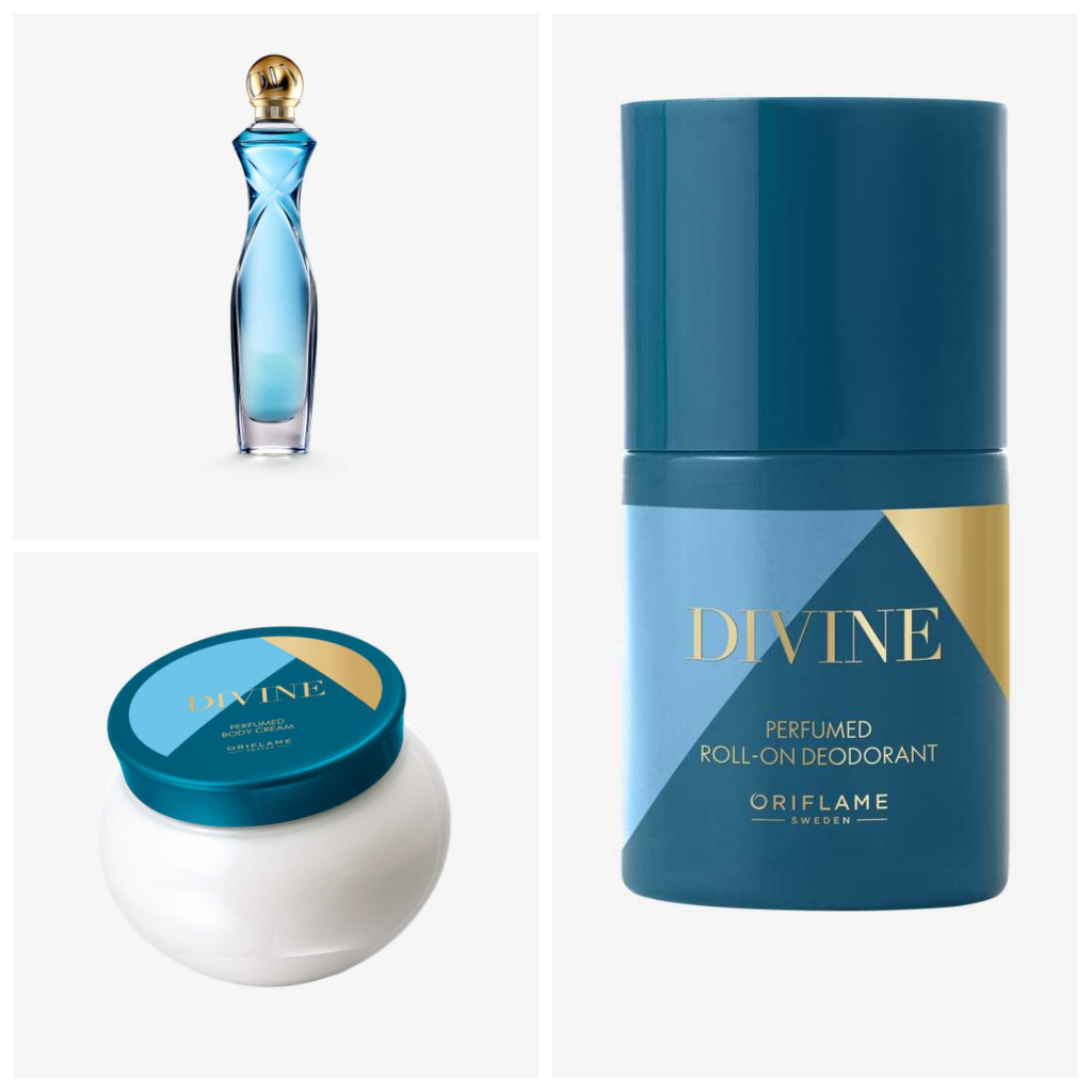 Jual Divine Eau de Parfum 50ML, Perfumed Body Cream 250ML & Perfumed