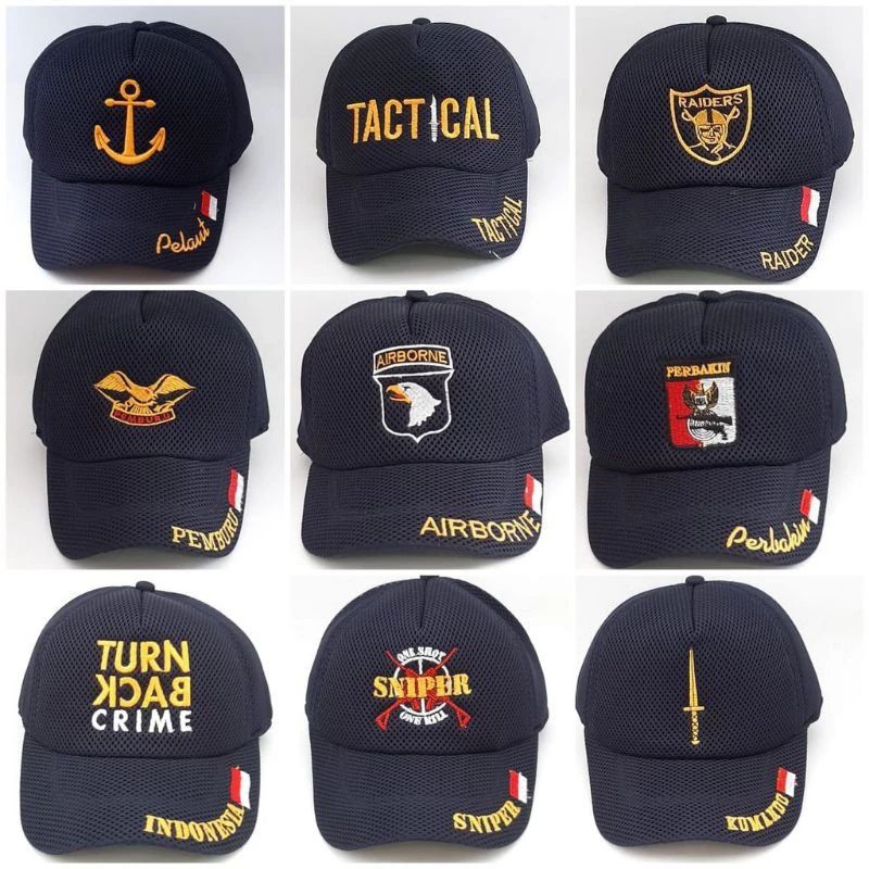 Jual Topi double mess padi kapas security nkri police pm abdi negara ...
