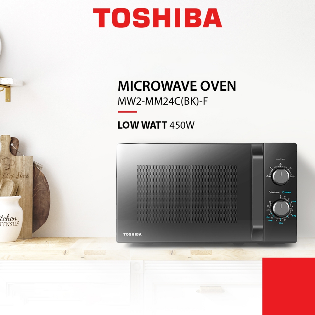 Jual Toshiba Microwave Oven Low Watt MW2MM24C(BK)F Kapasitas 24L