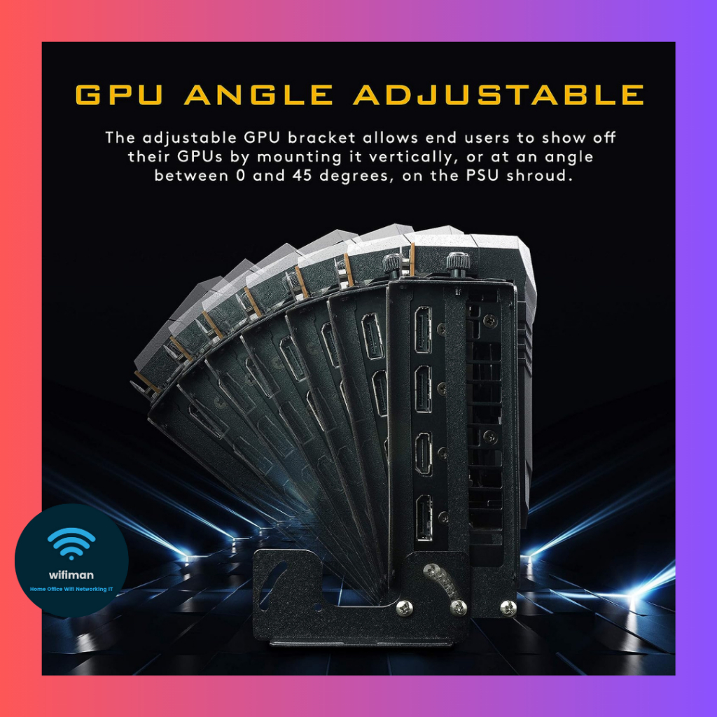 Jual EZDIY Multi Angle GPU Mount with PCIE 3.0 Riser Cable Black White ...