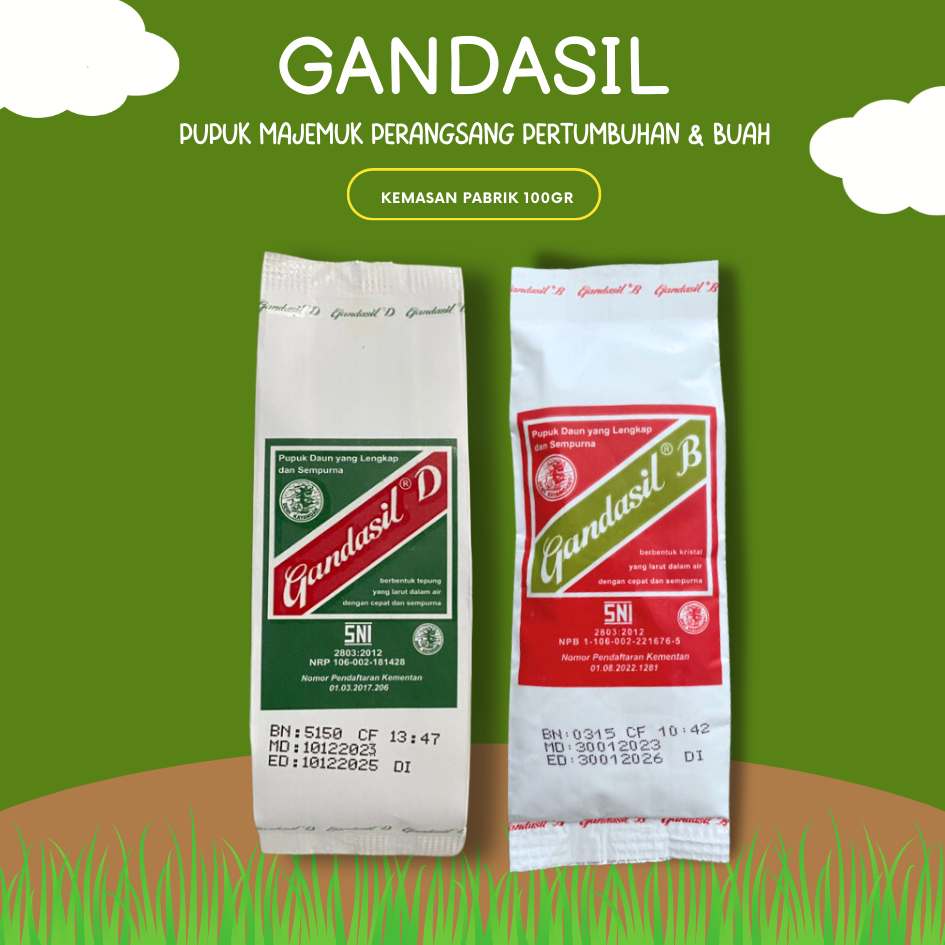 Jual Pupuk Gandasil Kemasan Pabrik 100gr - Pupuk GANDASIL D & B ...