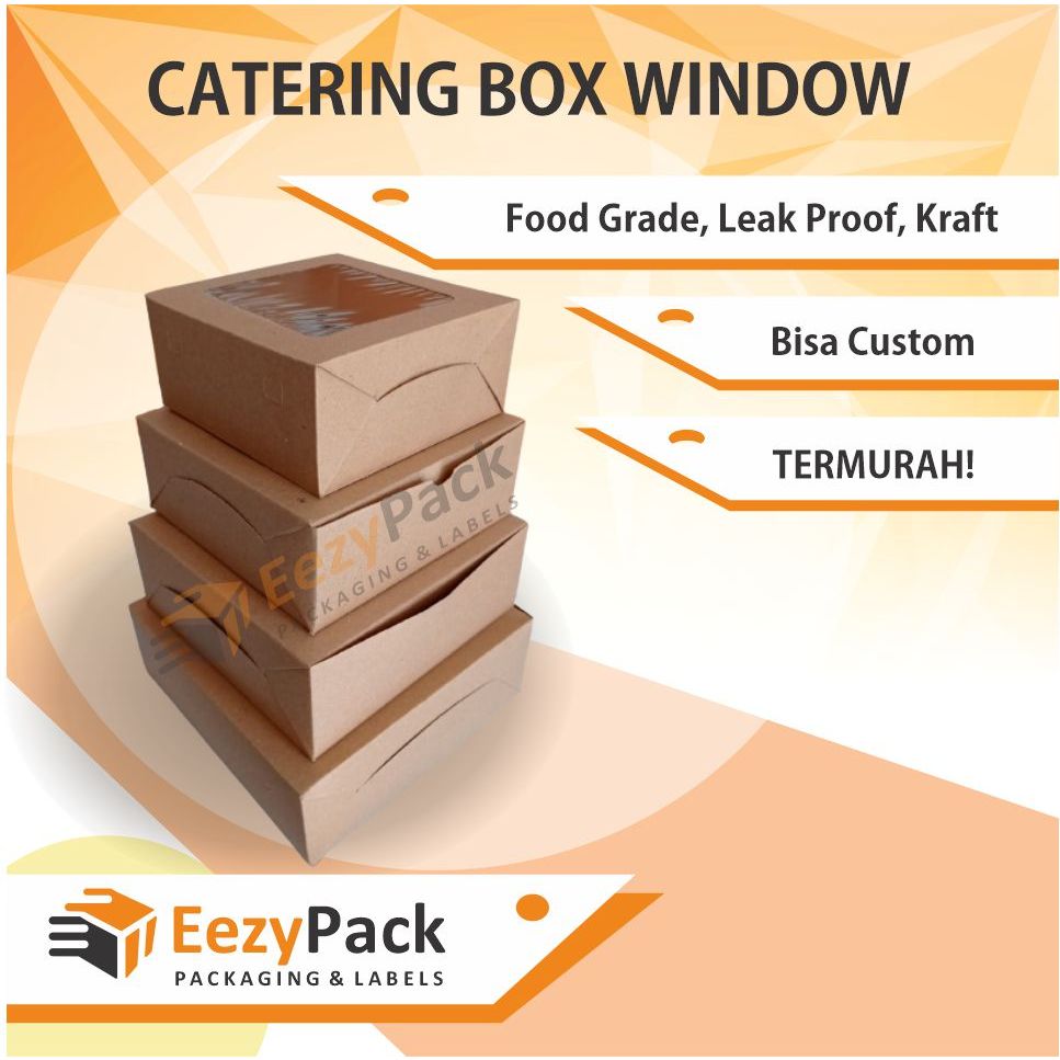 Jual (ISI 25)Catering Box Window/ Catering Box Jendela/ Box Nasi ...