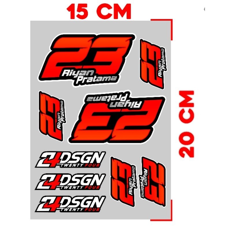 Jual Stiker Custom | Racing Number | Stiker Nomor | Stiker Cutting ...