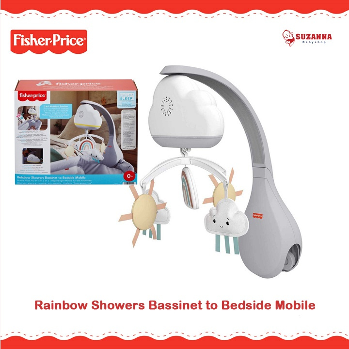 Fisher-Price Rainbow Showers Bassinet To Bedside Mobile U2022 Price