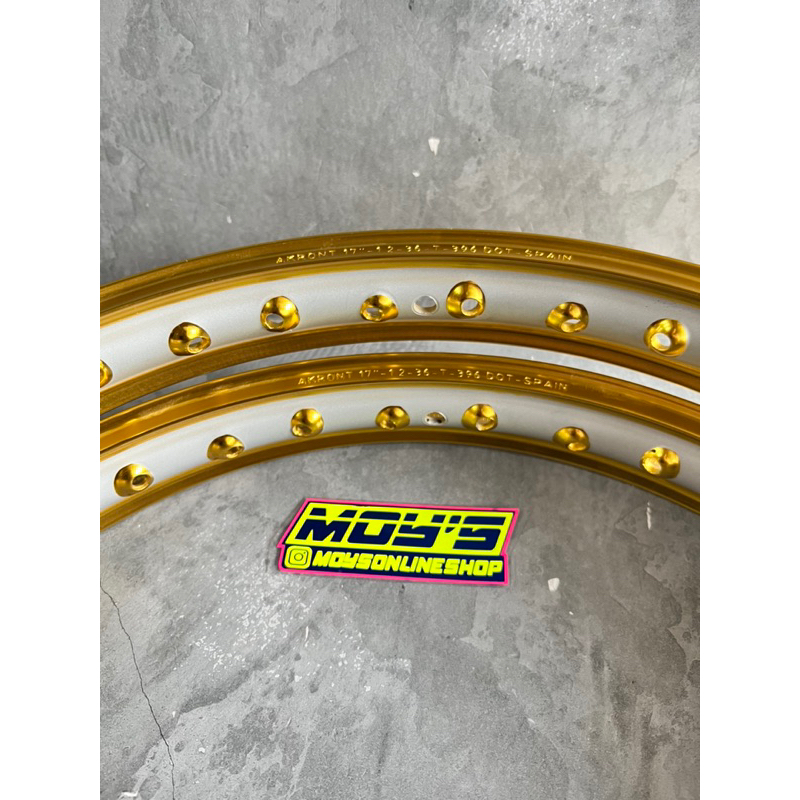Jual VELG AKRONT MORAD SPAIN MOTIF 2 TONE UKURAN 120/140-17 LIPS MADEIN ...