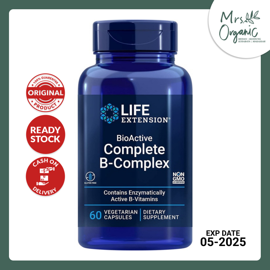 Jual Life Extension BioActive Complete B-Complex 60 Vegetarian Capsules ...