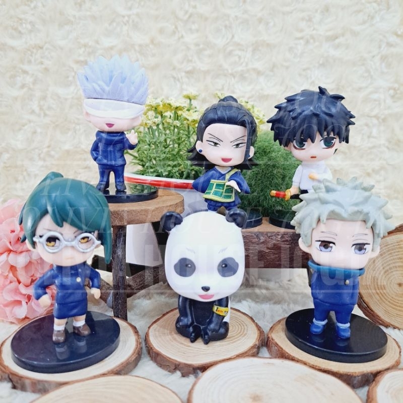 Jual Action Figure Jujutsu Kaisen Set Mix Cake Topper Figurin Cowok ...