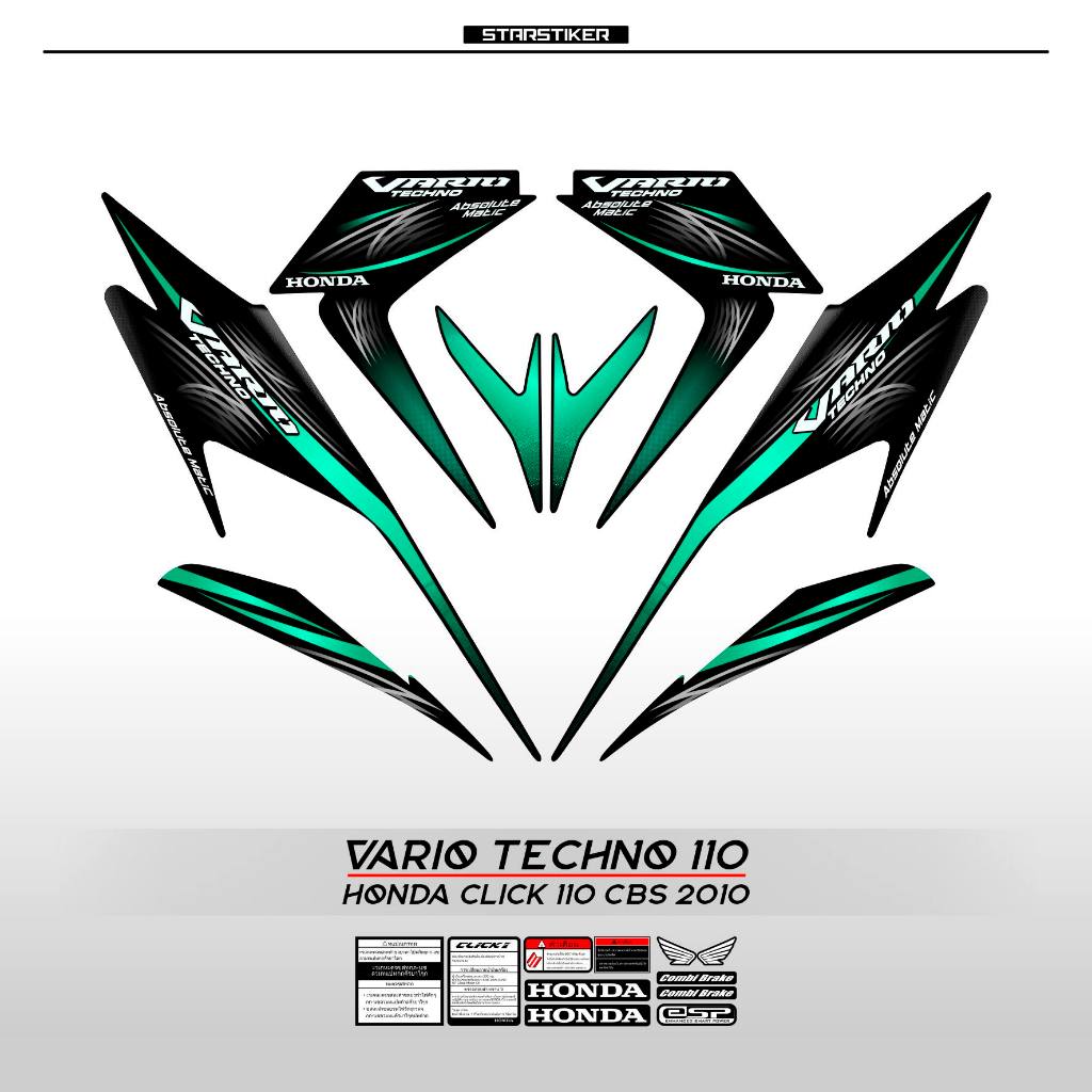 Jual Striping Vario Techno Stiker Vario Sticker Vario Techno Tekno Lama