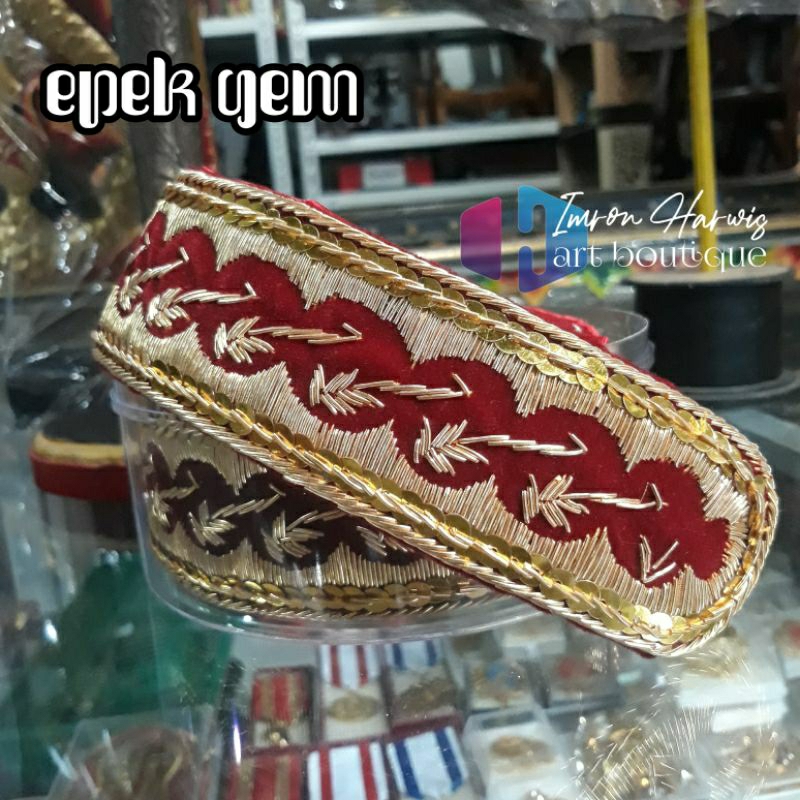 Jual sabuk beskap epek gem merah | Shopee Indonesia