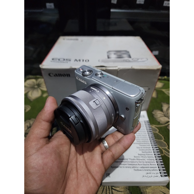 Jual KAMERA CANON EOS M10 + LENS EFM 1545 IS STM GREY (SN 4313