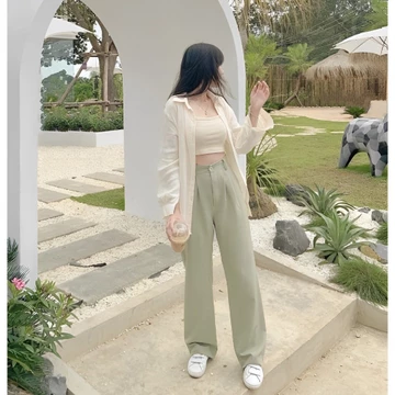 Celana Kulot Highwaist Anti Kusut Bahan AMN SHAKILA Kualitas Bahan Ringan Tidak Tebal Sangat