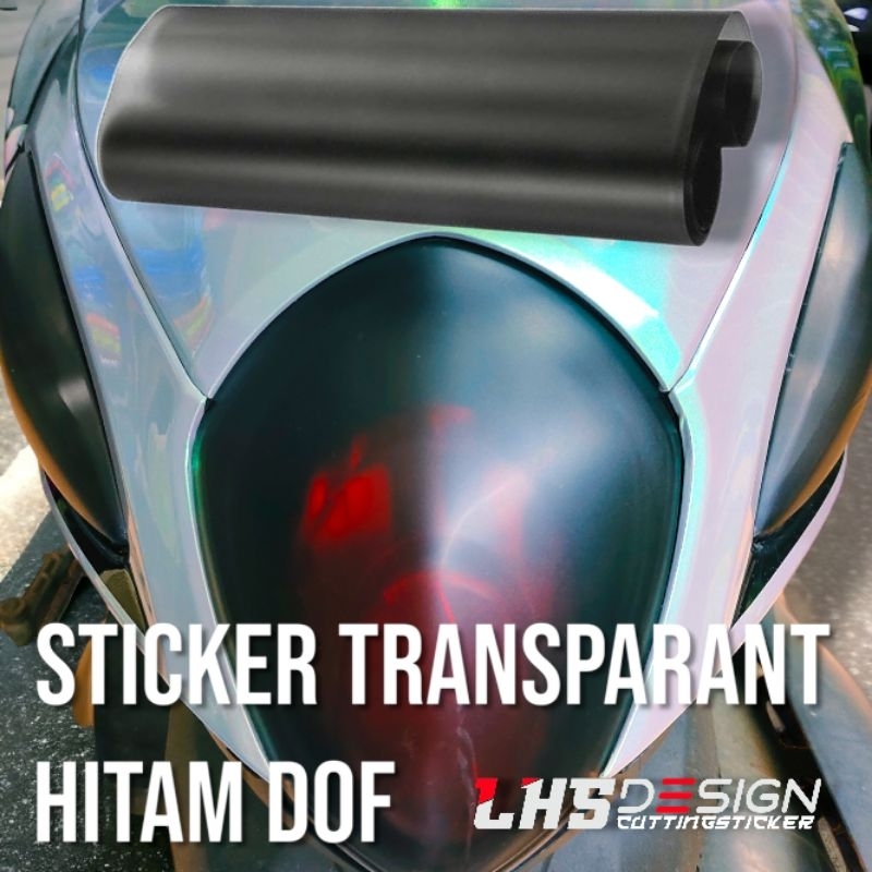 Jual Stiker Sticker Skotlet Lampu Transparan Motor & Mobil Hitam dof ...