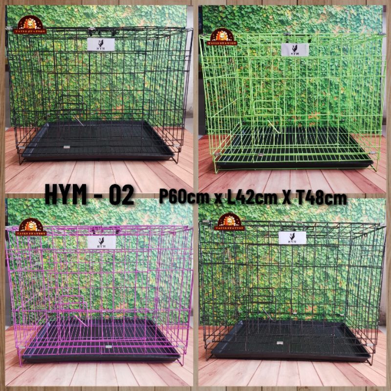 Jual HYM-02 Dog Cat Rabbit Cage Kandang Besi Lipat Kucing Kelinci ...