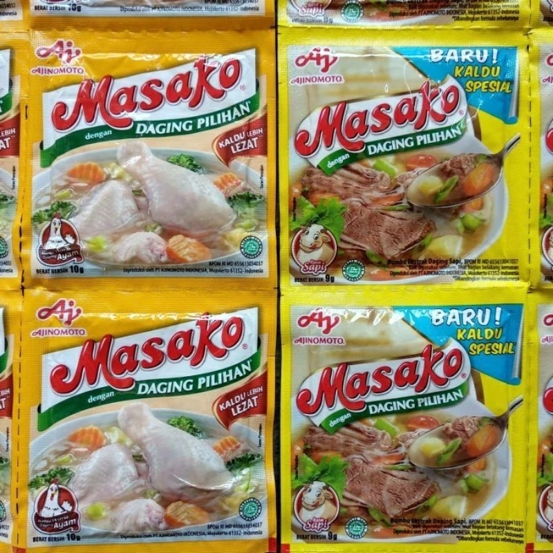 Jual Ajinomoto Kaldu Masako Rasa Ayam Dan Sapi 1 Renceng 12pcs Shopee Indonesia