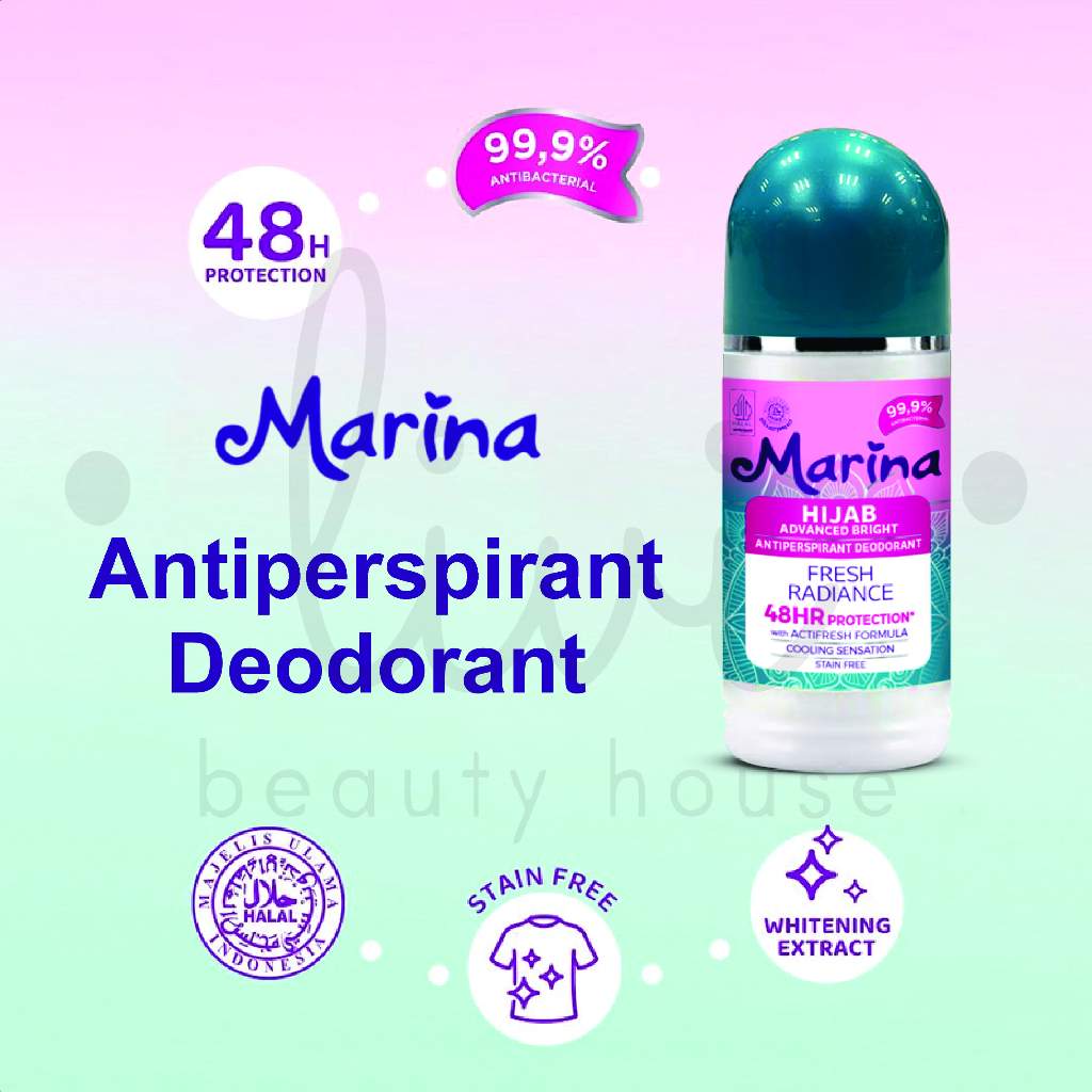 Jual Marina Hijab Fresh Radiance Antiperspirant Deodorant | Shopee ...