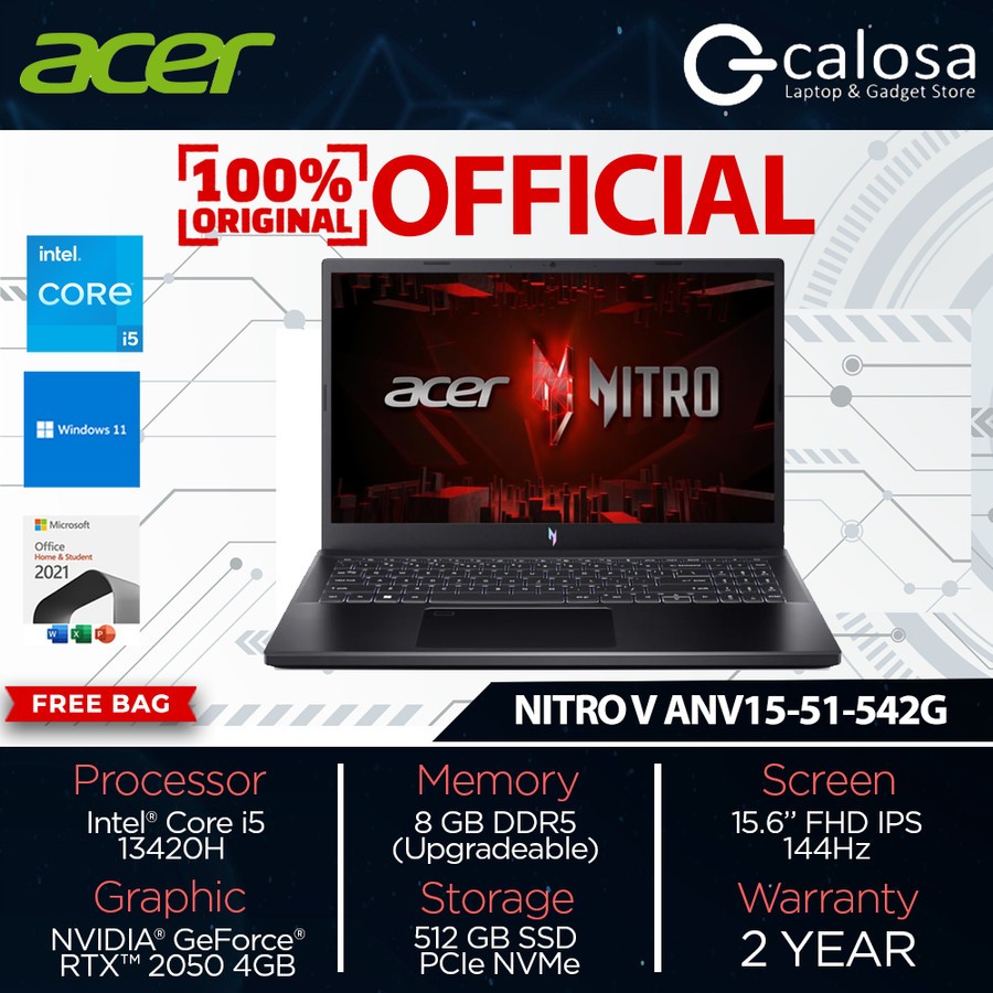 Jual Acer Nitro V Anv G I H Ram Gb Ssd Gb Rtx