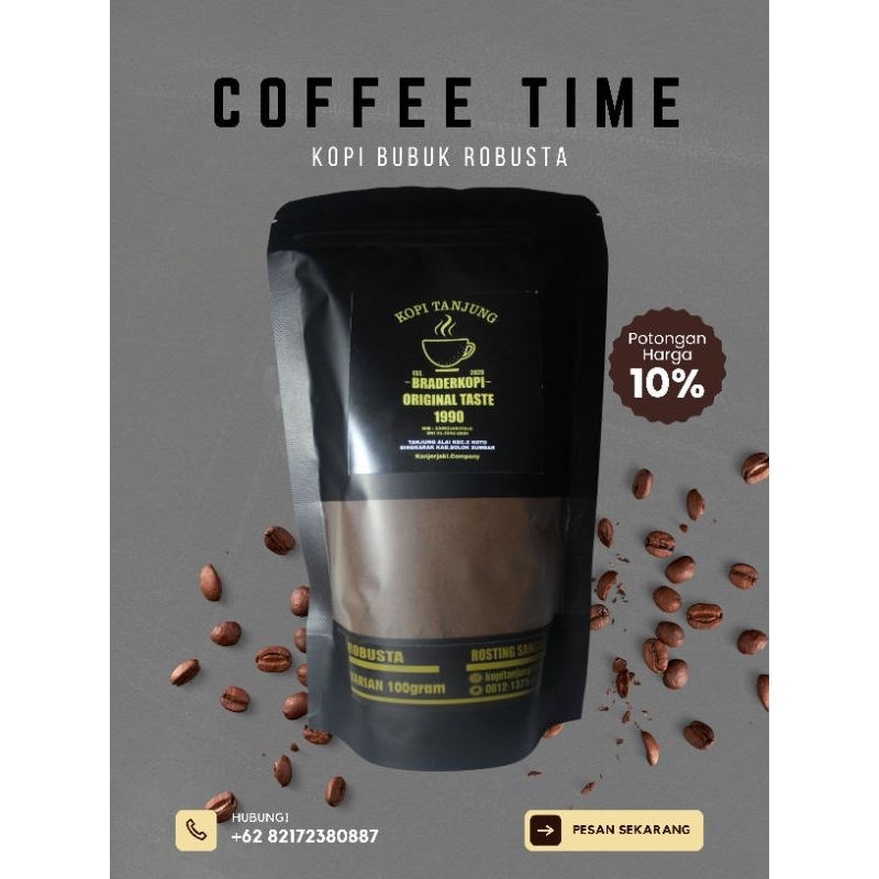 Jual Kopi bubuk Robusta, Kopi murni, Kopi bubuk | Shopee Indonesia