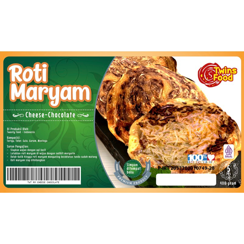 Jual [ISI 5] Roti Maryam Coklat Keju isi 5 Pcs / Roti Canai / Roti ...