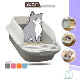 FOCAT Cat Litter Box M06 Tempat Bak Pasir Kucing Tempat Pup Toilet Kucing