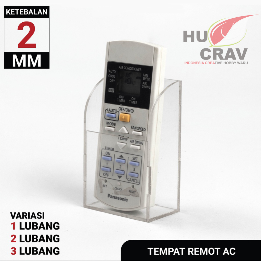 Jual Tempat Remot Acrylic Tempat Remote AC TV Akrilik Box Acrylic ...