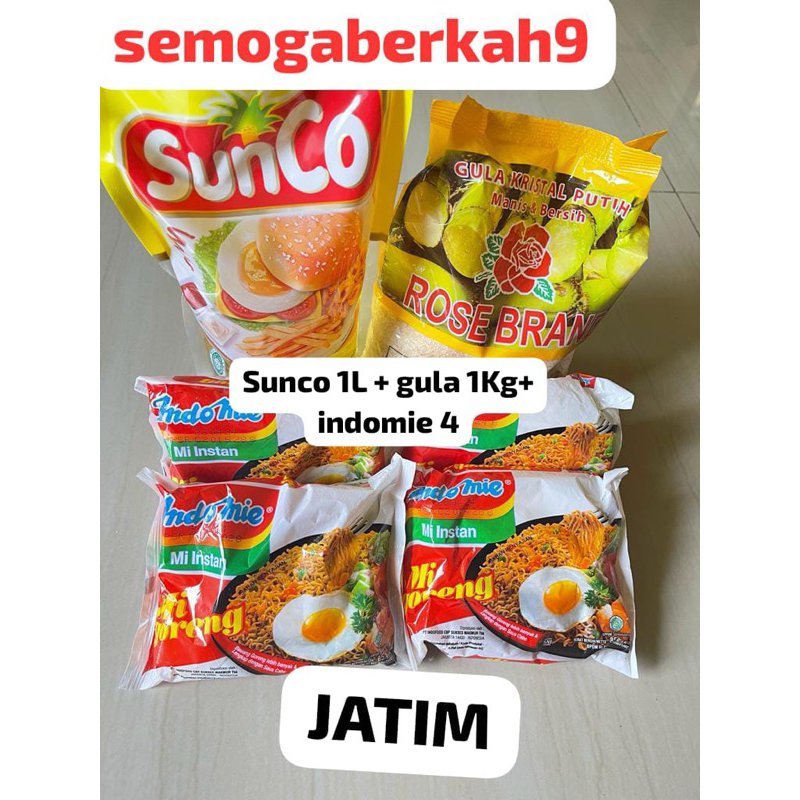 Jual PAKET SEMBAKO MINYAK 1L+GULA ROSEBRAND 1KG+INDOMIE 4 JATIM ...