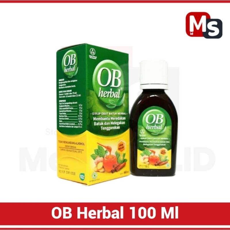 Jual OB Herbal Obat Batuk Sirup Melegakan Tenggorokan OTC | Shopee ...