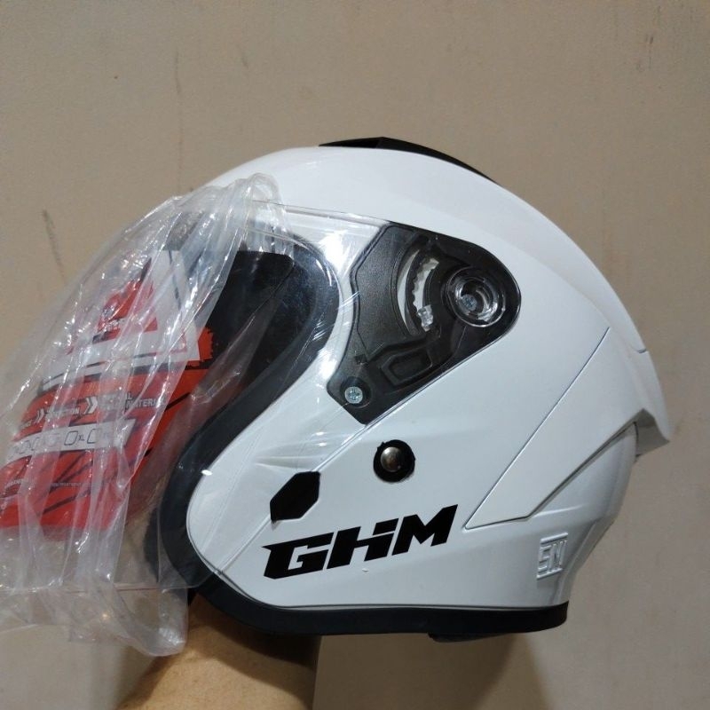 Jual HELM GHM FORCE SOLID, HELM DEWASA HALF FACE, SNI, BAHAN ABS ASLI ...