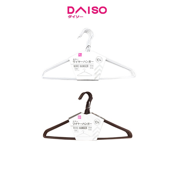 Jual Daiso Wire Hanger -Color- 10 pcs | Shopee Indonesia