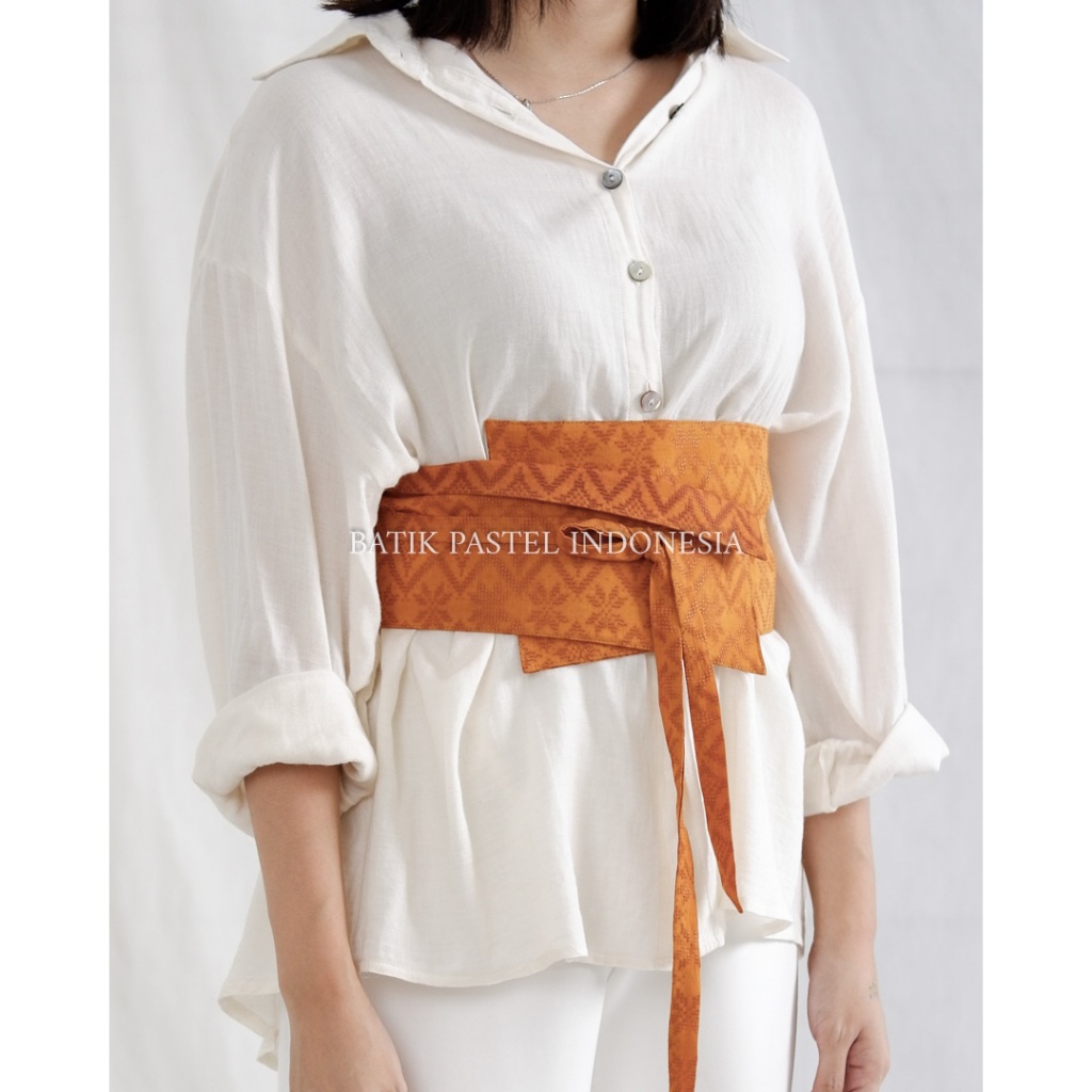 Jual Simple Obi Belt Tenun Polos Bahan Dobbi Tenun (pilih variasi ...