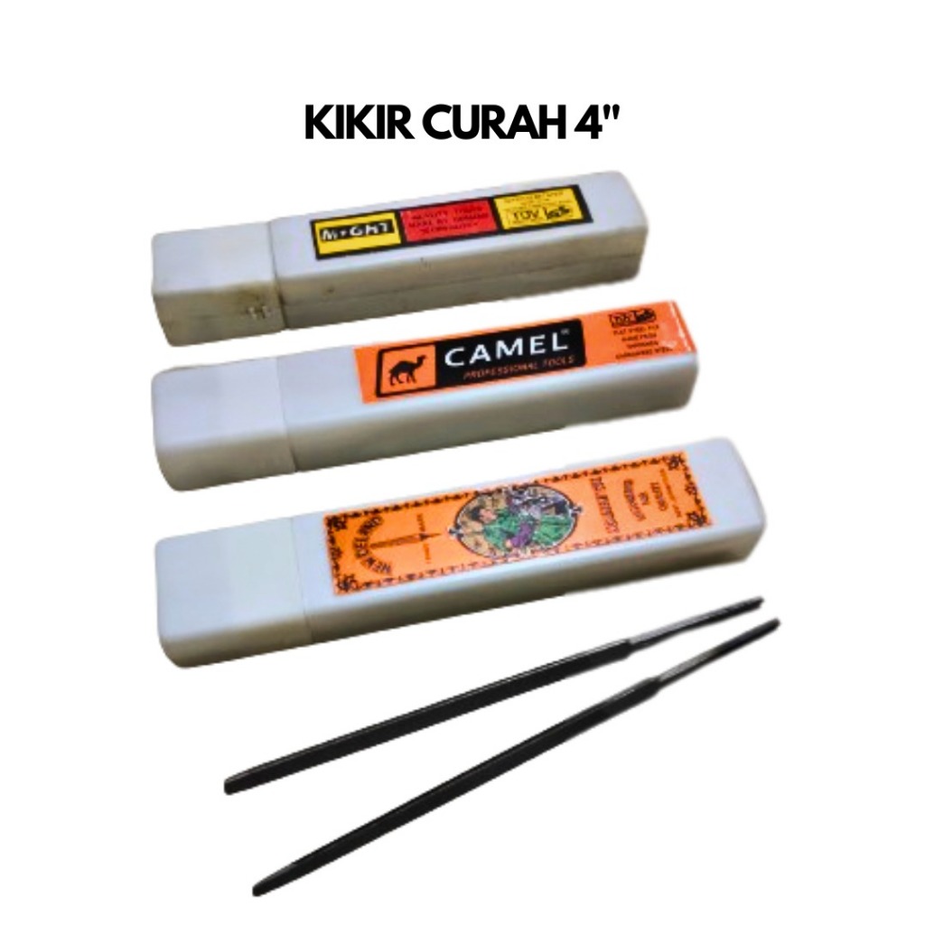 Jual KHRSMA-MIGHT Kikir Segitiga Slim Taper Slim Files 4 Inch Kikir ...