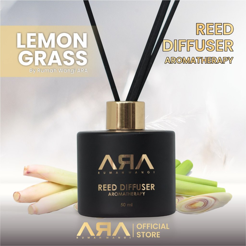 Jual Rumah Wangi ARA Reed Diffuser LEMONGRASS Pengharum Pewangi Ruangan