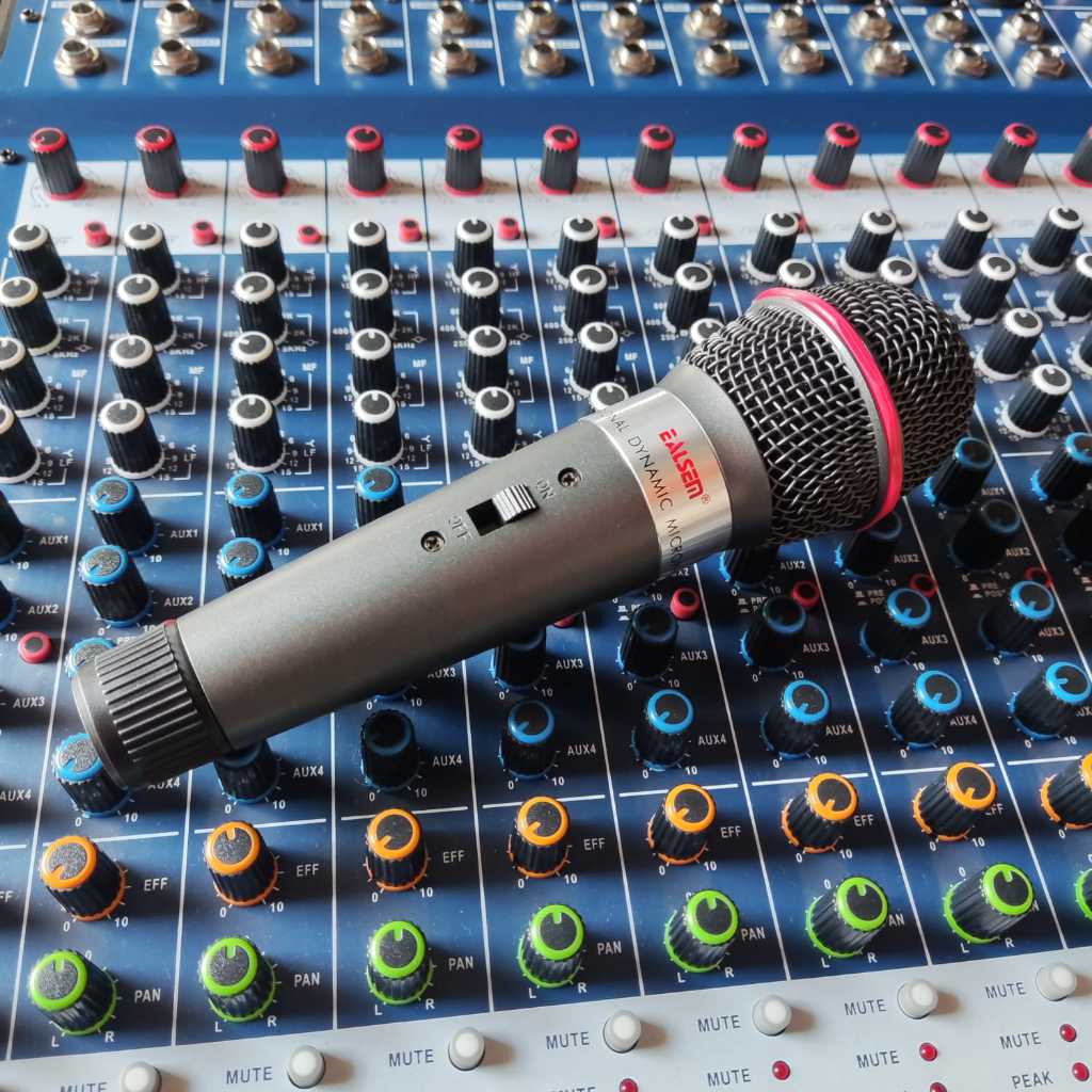 Jual Mic Condenser Ealsem ES-500 Super Peka 1200 Ohm | Shopee Indonesia