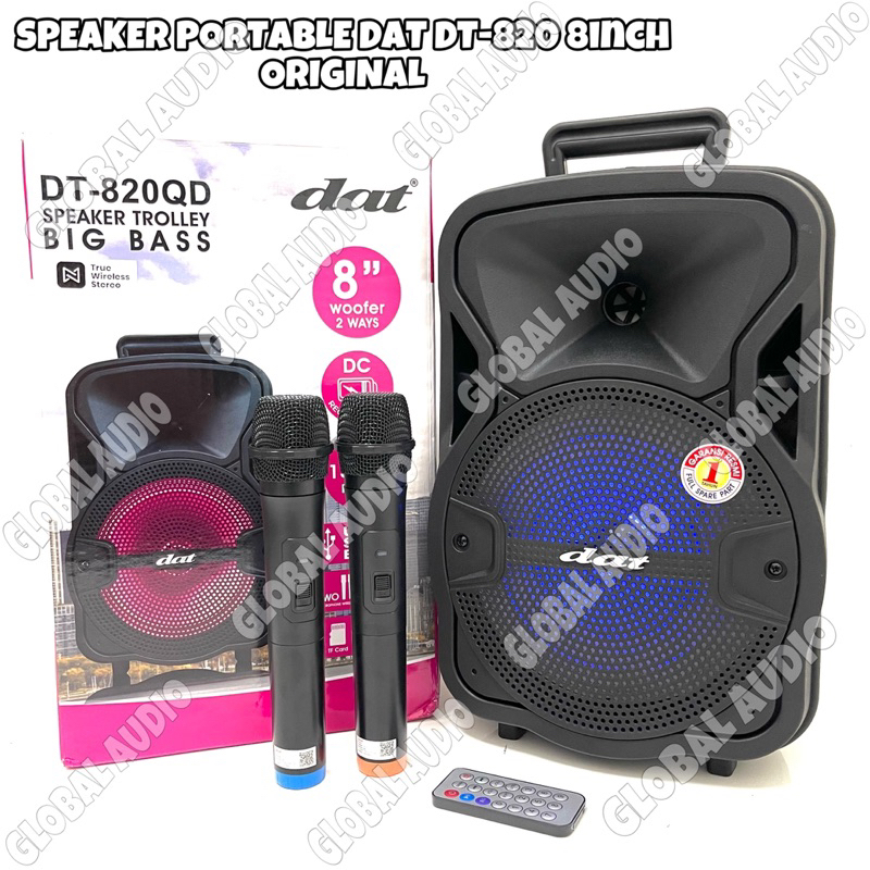 Jual Speaker Portable Wireless Dat DT 820 QD & DAT DT 815AS Original 8 ...