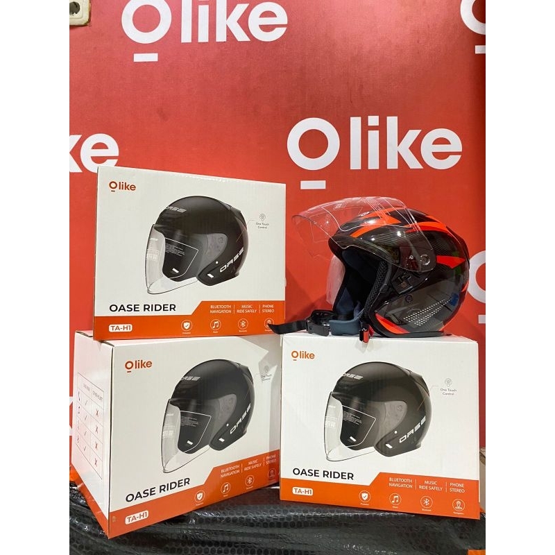 Jual NEW TA-H1 OLIKE smart HELM bluetooth speaker call mic maps touch ...