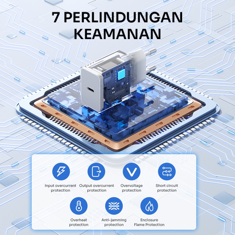 Jual ROBOT Charger USB C 20W RT-F6 Output Port 3A Free Kabel USB C to ...
