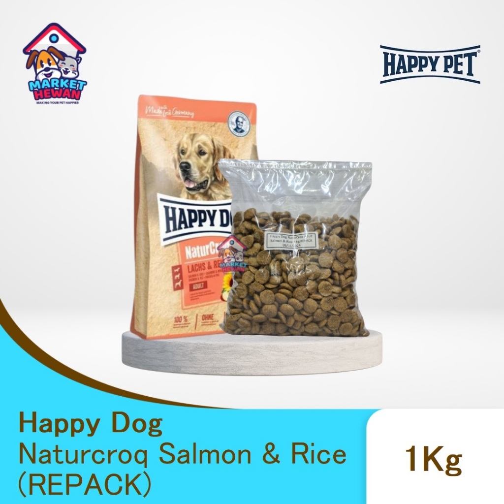 Jual Happy Dog NaturCroq Adult Salmon and Rice 1 Kg REPACK