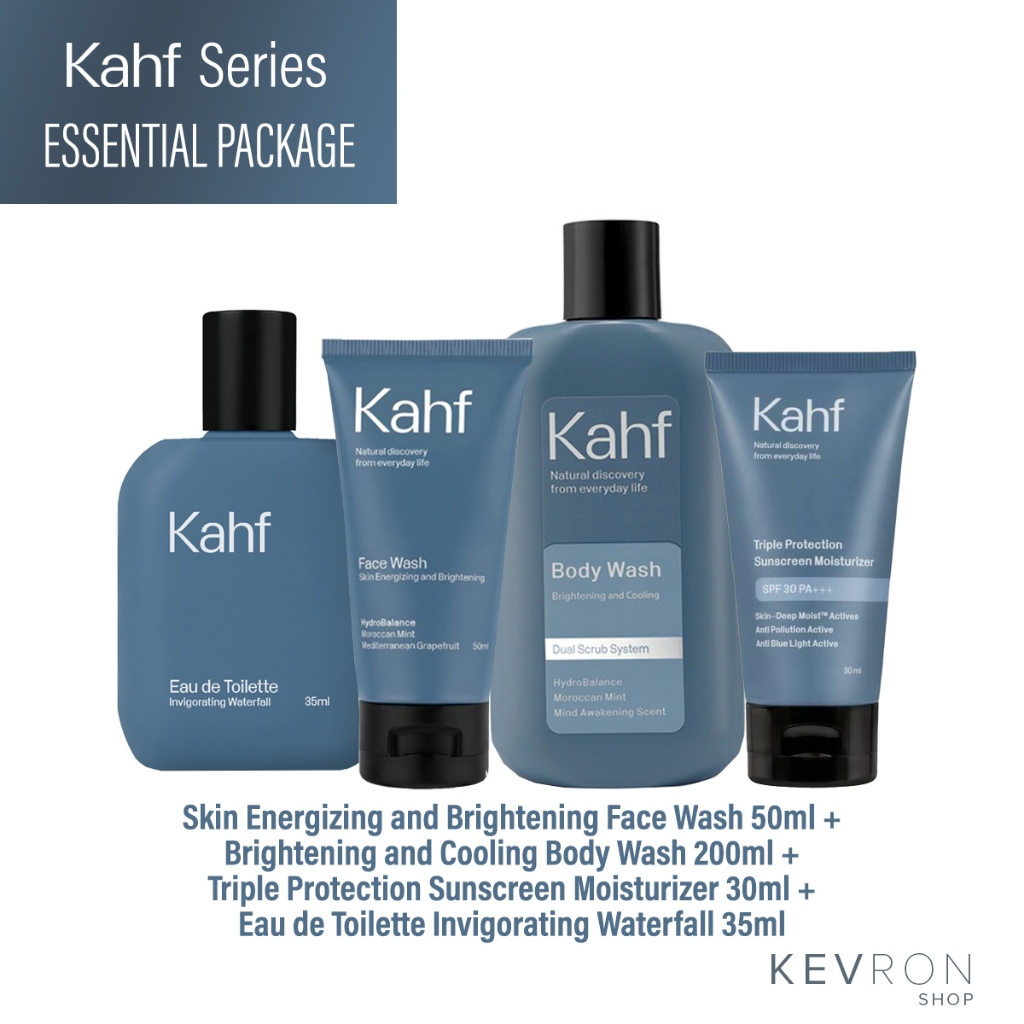 Jual Paket Kahf Essential Mens Skin Care Lengkap 3pcs 4pcs 5pcs