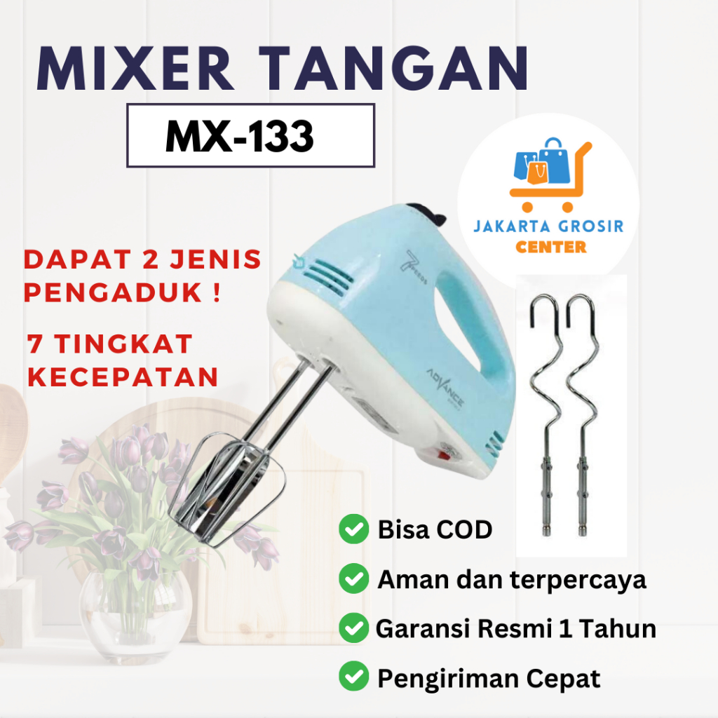 Jual [cod] Hand Mixer Advance Mx 133 Mx133 Mixer Tangan Pengaduk