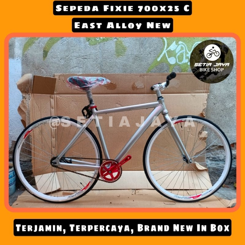 Jual Sepeda Fixie 700x25 C EAST Alloy Rem Torpedo New Shopee
