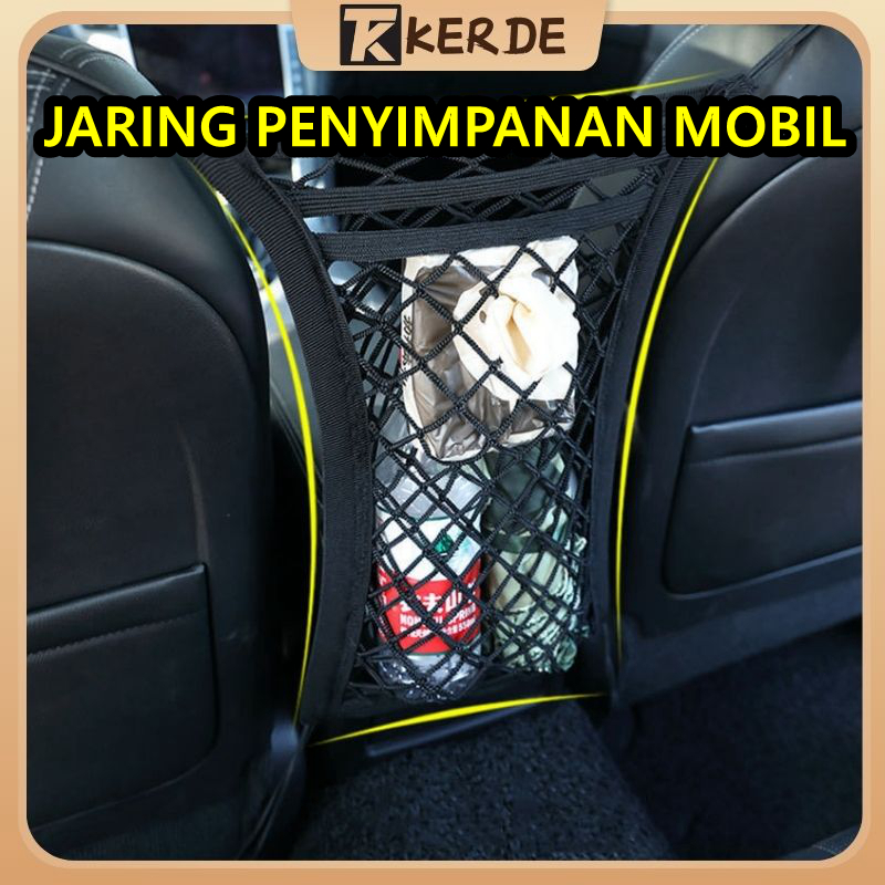 Jual Jaring Penyimpanan Mobil Kantong 3 Lapis Jaring Bagasi Tengah Jok ...
